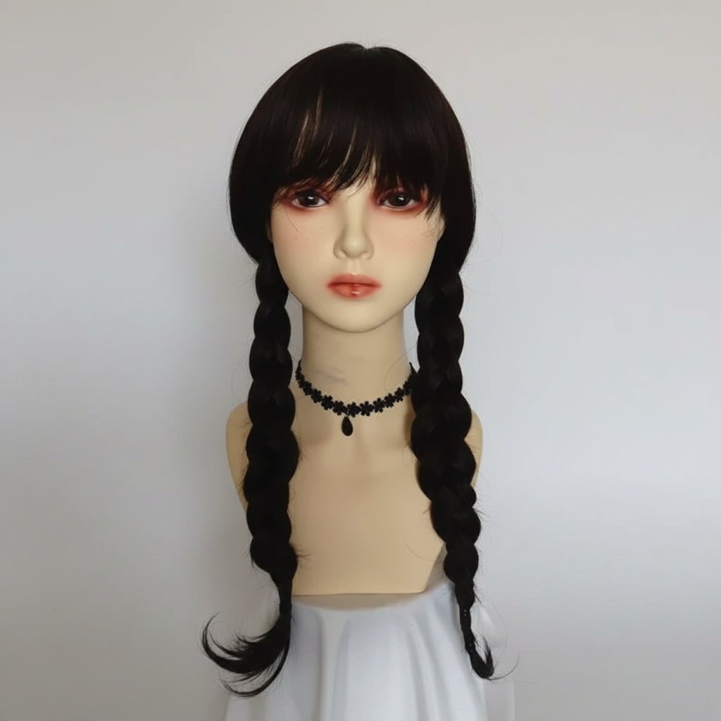 Thermabuild | Women's Halloween Costume gothic schoolgirl with White Collar and Long Sleeves Party Outfit