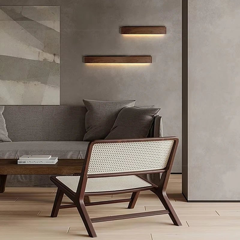 Thermabuild | modern wooden wall lamp with 3 color modes