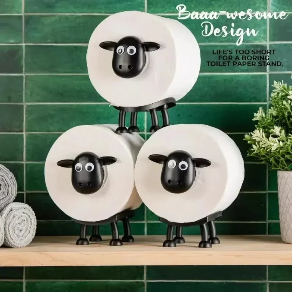 Thermabuild | ADORABLE SHEEP TOILET PAPER HOLDER FOR PLAYFUL BATHROOMS