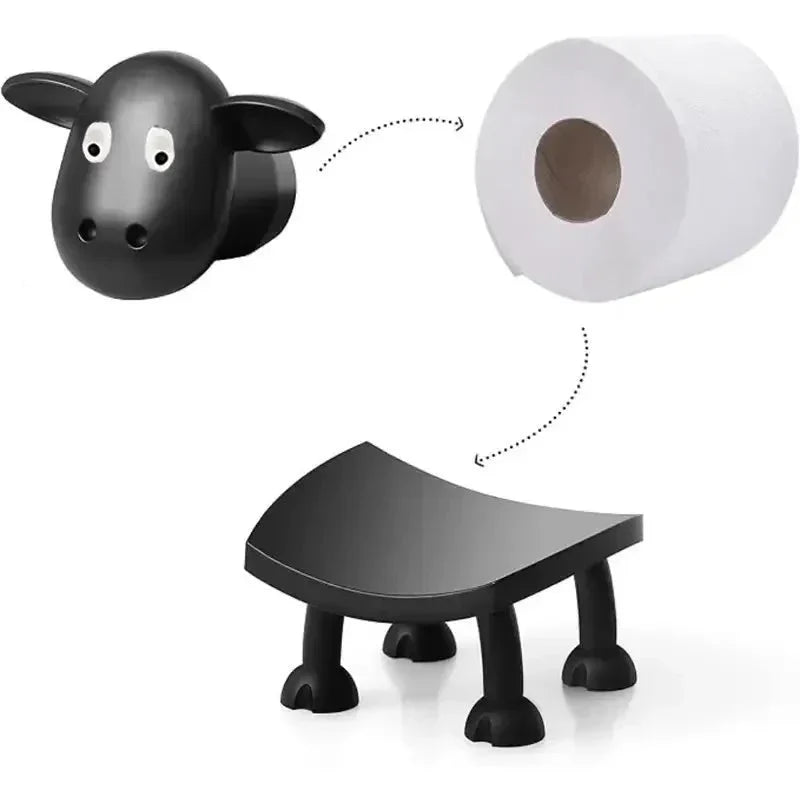 Thermabuild | ADORABLE SHEEP TOILET PAPER HOLDER FOR PLAYFUL BATHROOMS