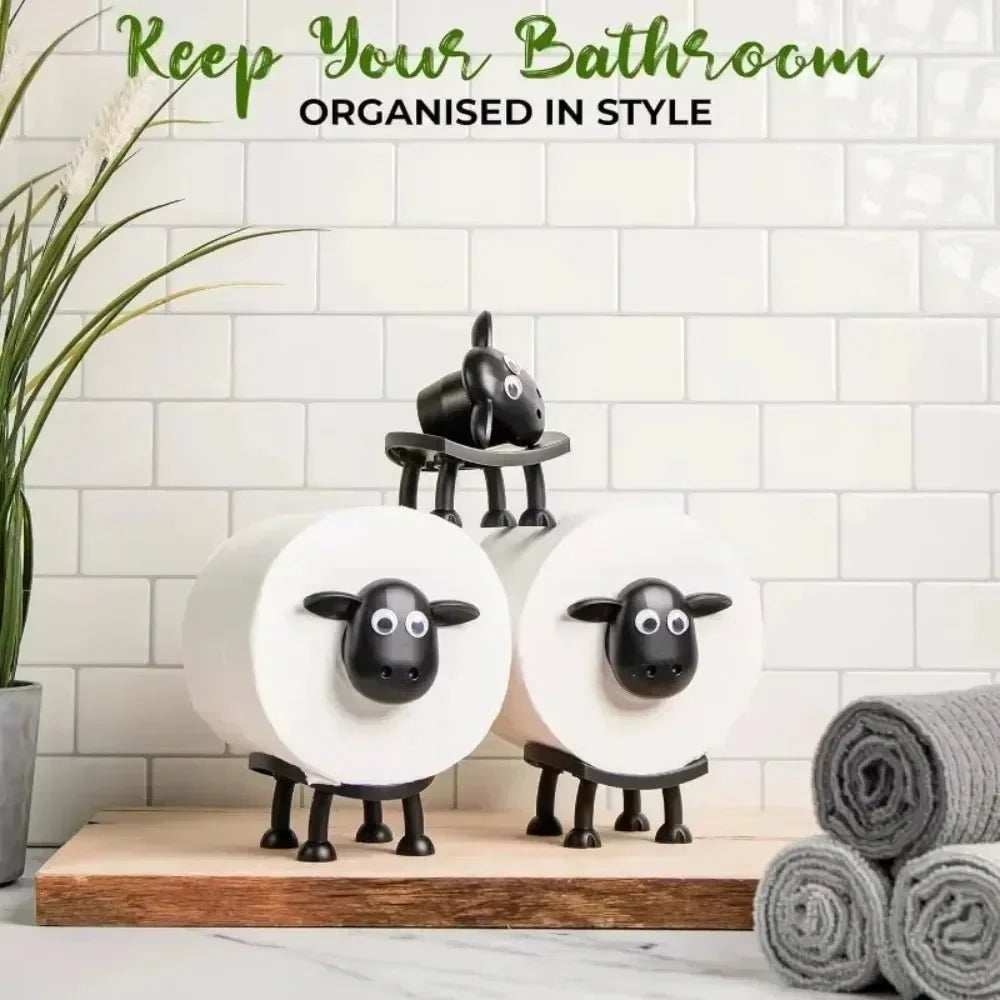Thermabuild | ADORABLE SHEEP TOILET PAPER HOLDER FOR PLAYFUL BATHROOMS