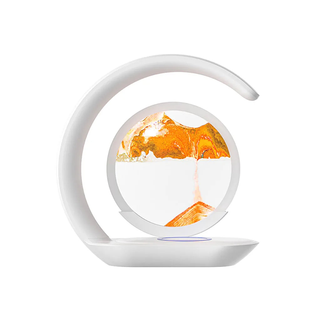 Thermabuild | 3D Sand Art Table Lamp with Wireless Charger
