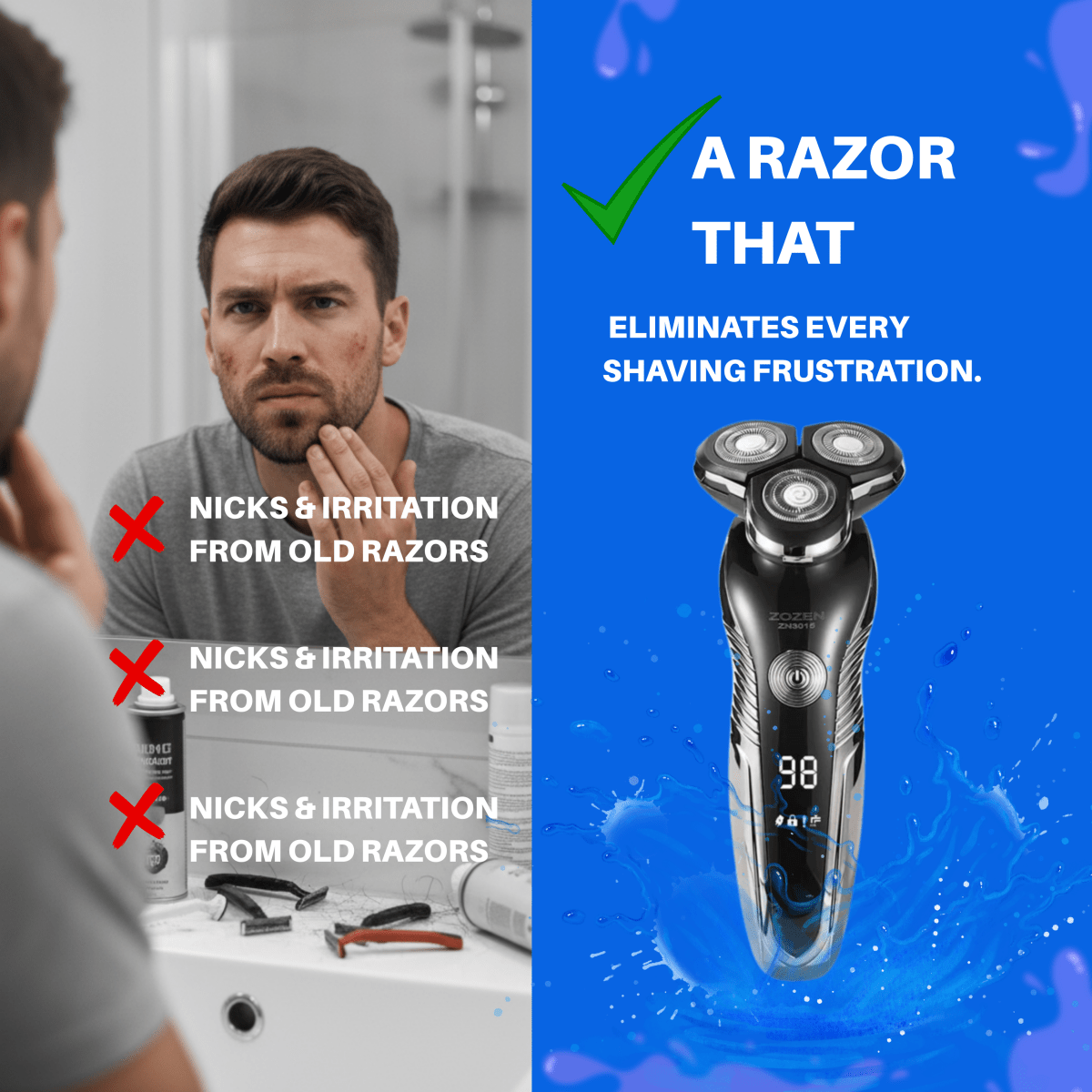 Thermabuild | Rechargeable Razor for a Perfect Shave Experience