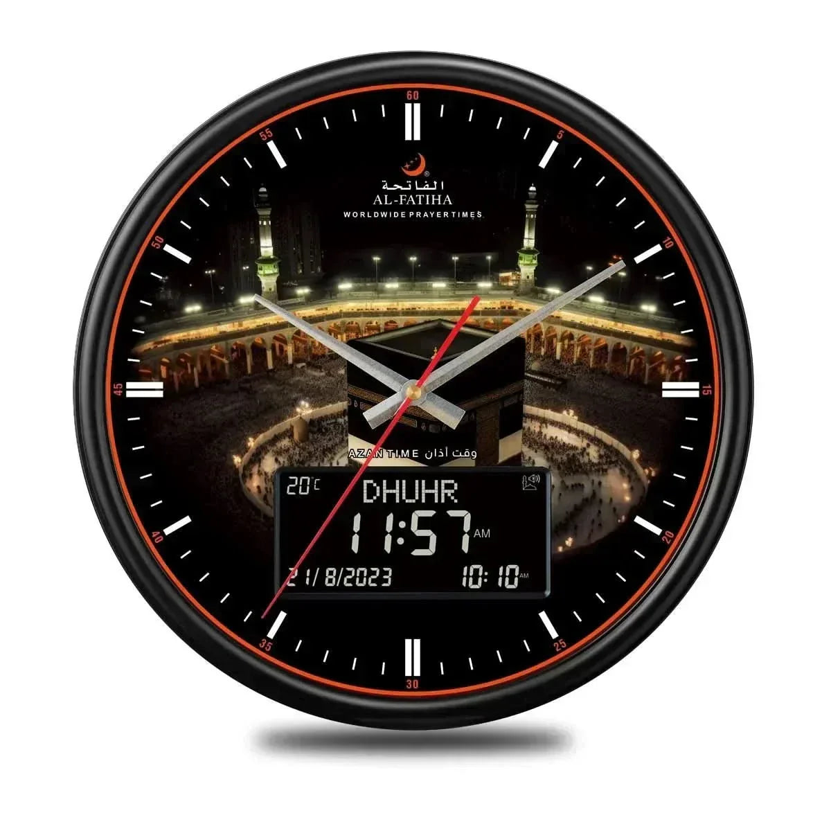 Thermabuild | Time Prayer Clock – Automatic Global Prayer Times with Azan Alarm and Elegant Design