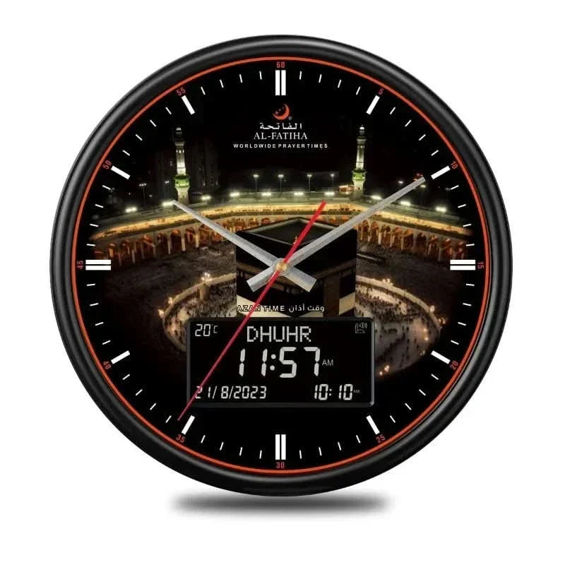 Thermabuild | Time Prayer Clock – Automatic Global Prayer Times with Azan Alarm and Elegant Design