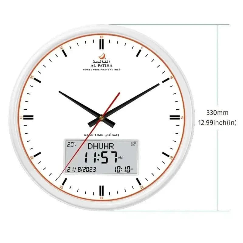 Thermabuild | Time Prayer Clock – Automatic Global Prayer Times with Azan Alarm and Elegant Design