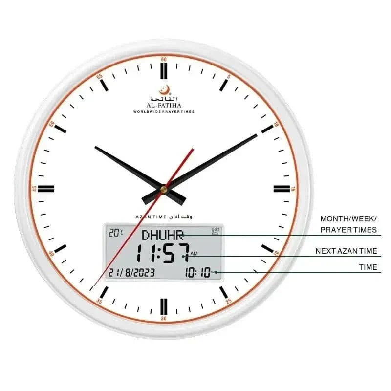 Thermabuild | Time Prayer Clock – Automatic Global Prayer Times with Azan Alarm and Elegant Design